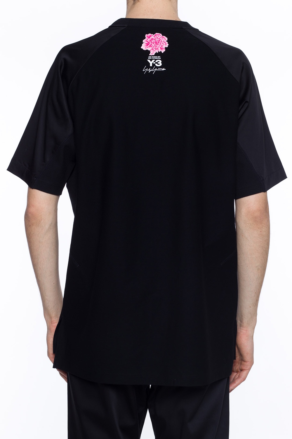 Y-3 Yohji Yamamoto Floral motif T-shirt | Men's Clothing | Vitkac